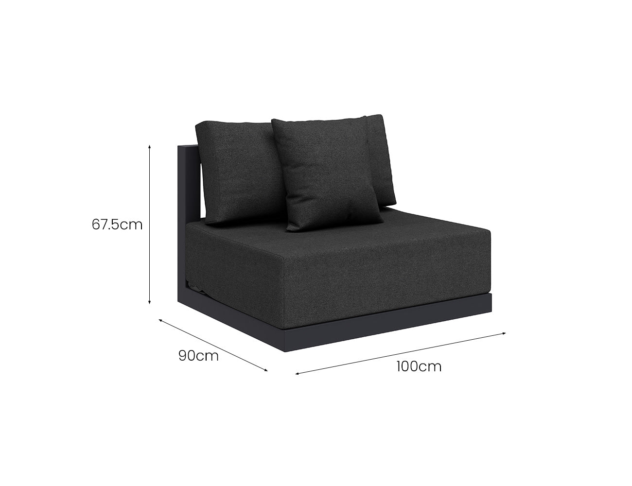 Ibis 2.0 Ensemble de canapé d'angle extérieur – Collection de salon de patio en 4 pièces