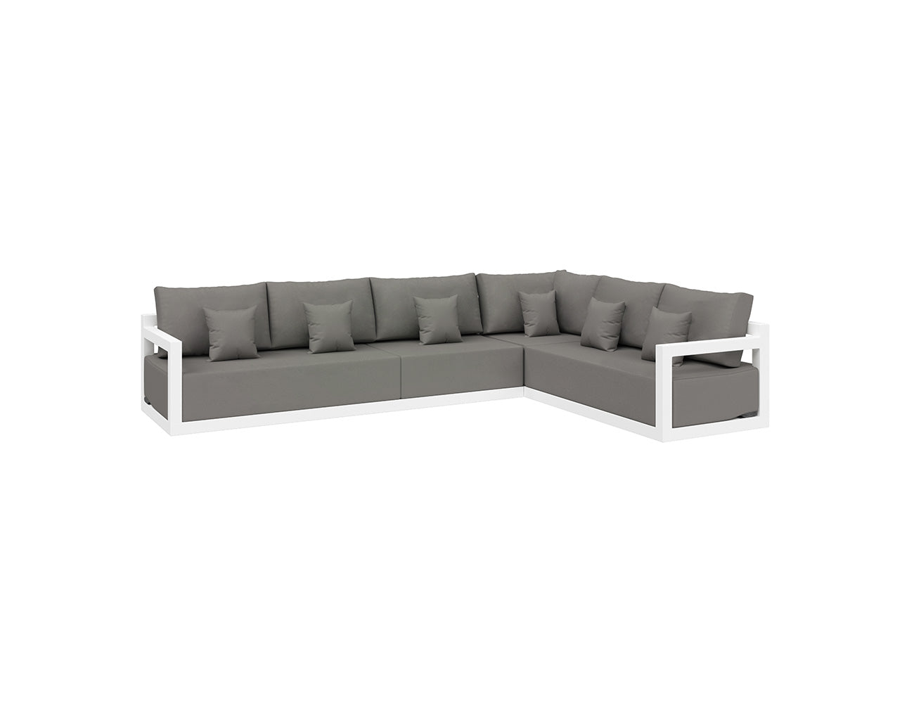 Ibis 2.0 Ensemble de canapé d'angle extérieur – Collection de salon de patio en 4 pièces