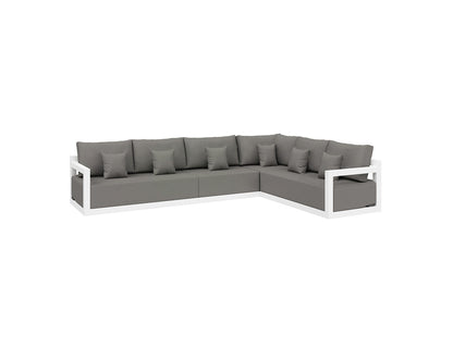 Ibis 2.0 Ensemble de canapé d'angle extérieur – Collection de salon de patio en 4 pièces