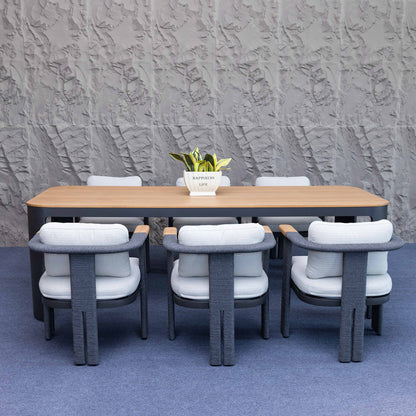 Camilla Ensemble de table à manger d'extérieur 7 pièces