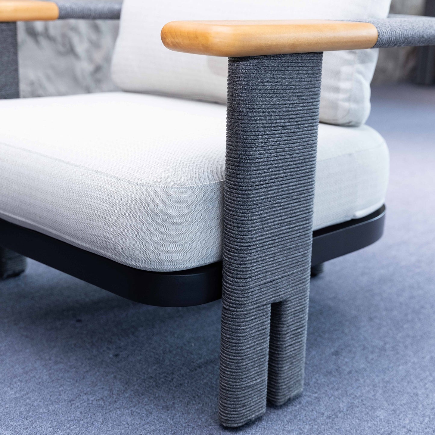 Camilla Ensemble de salon d'extérieur 4 pièces – Meubles de patio élégants pour se détendre à l'extérieur