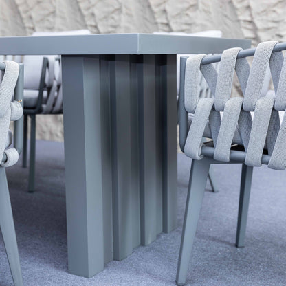 Ensemble de table à manger extérieur Bianca - 7 pièces