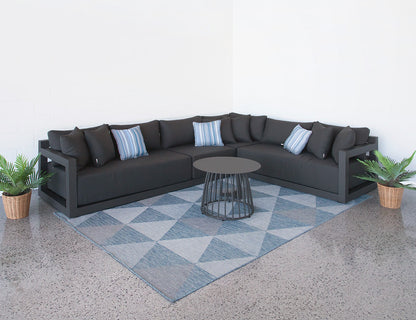 Ibis 2.0 Ensemble de canapé d'angle extérieur – Collection de salon de patio en 4 pièces