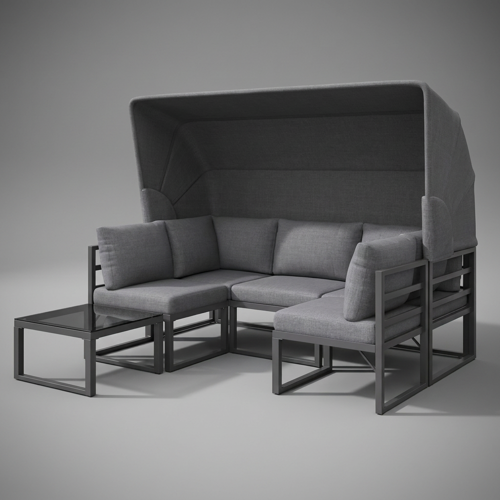 Ensemble de canapés d'extérieur - Confort et style contemporains pour le patio