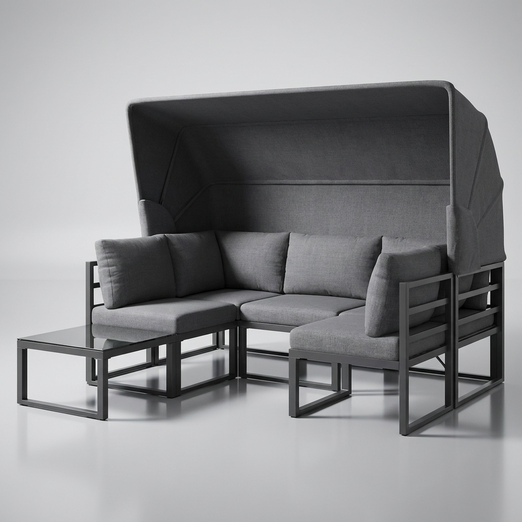 Ensemble de canapés d'extérieur - Confort et style contemporains pour le patio