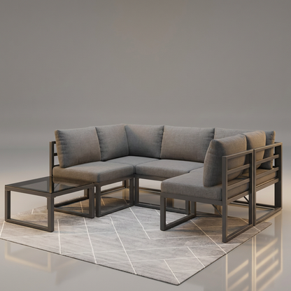 Ensemble de canapés d'extérieur - Confort et style contemporains pour le patio