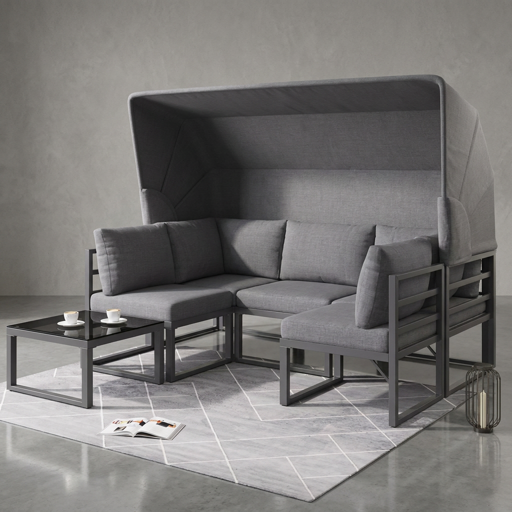 Ensemble de canapés d'extérieur - Confort et style contemporains pour le patio