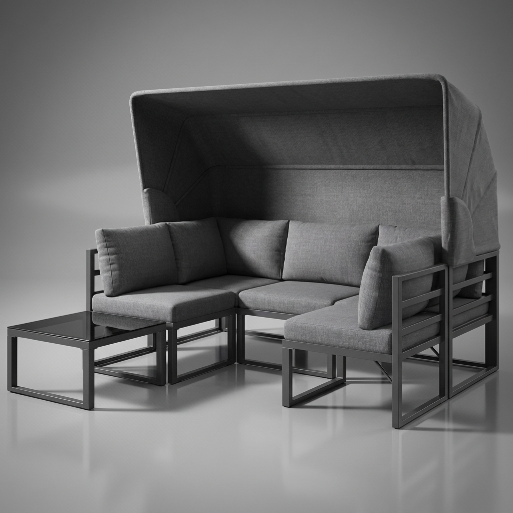 Ensemble de canapés d'extérieur - Confort et style contemporains pour le patio