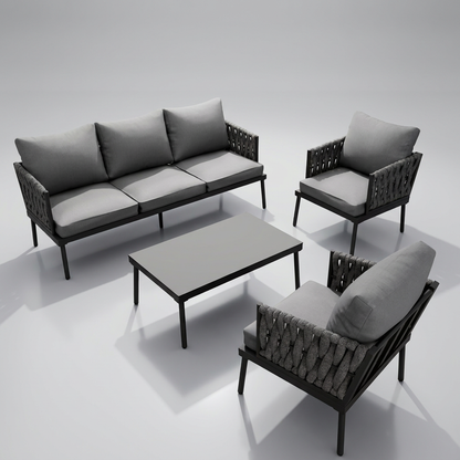 Sandpiper 2.0 Ensemble de canapé d'angle extérieur avec table basse - 5 places