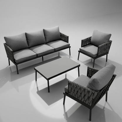 Sandpiper 2.0 Ensemble de canapé d'angle extérieur avec table basse - 5 places