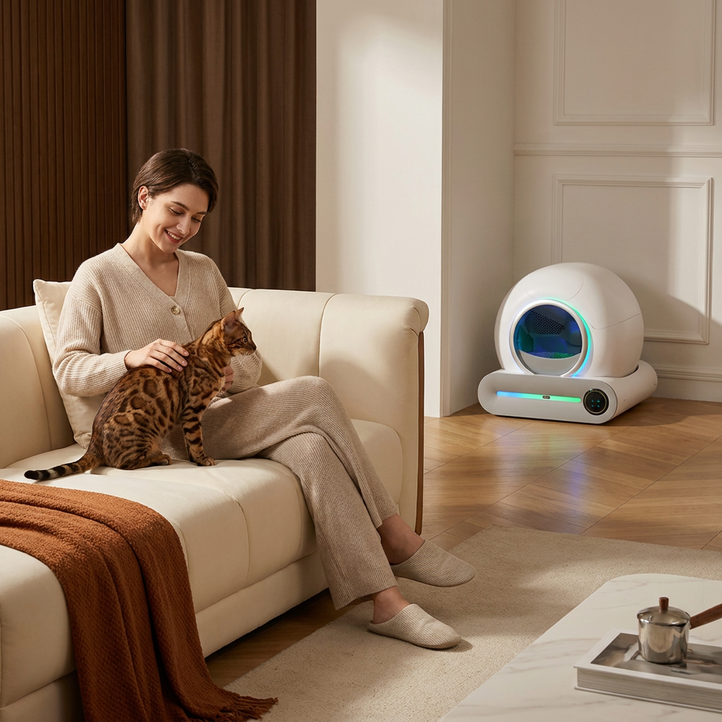 Litière Automatique La Maison Du Chat - Hygiène et Design Premium