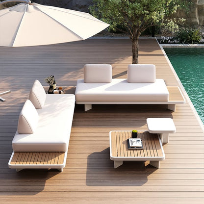 Ensemble lounge extérieur Laura 5 pièces – Sièges de patio élégants pour une détente ultime