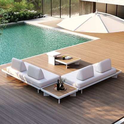 Ensemble lounge extérieur Laura 5 pièces – Sièges de patio élégants pour une détente ultime
