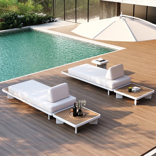 Ensemble lounge extérieur Laura 5 pièces – Sièges de patio élégants pour une détente ultime