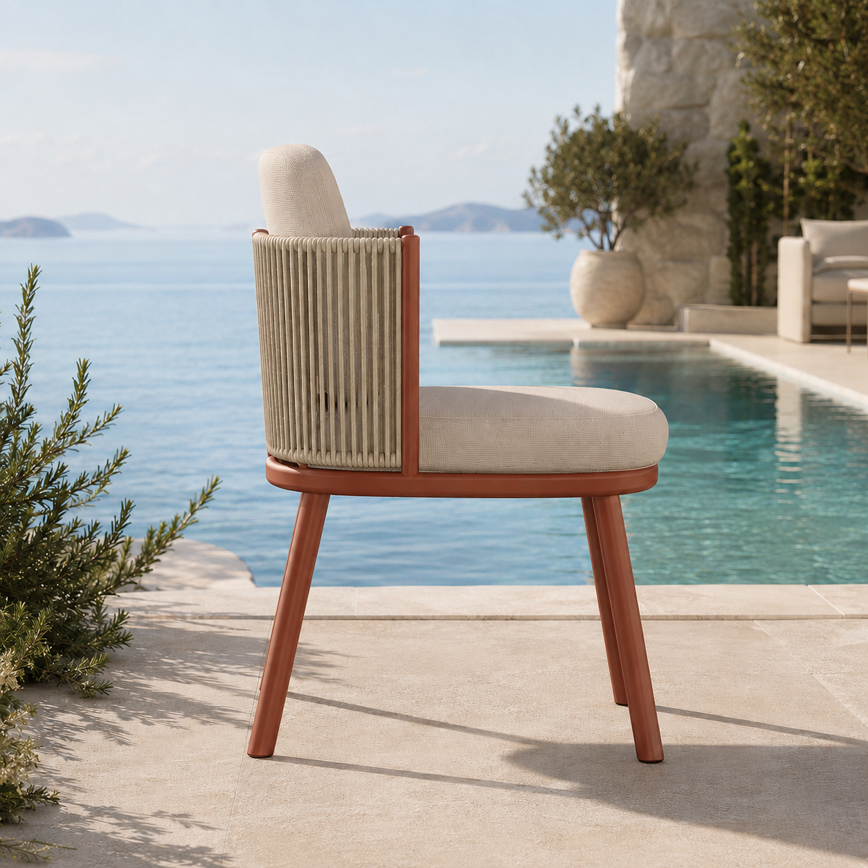 Capri Ensemble de salle à manger d'extérieur – Élégant, résistant aux intempéries pour terrasse