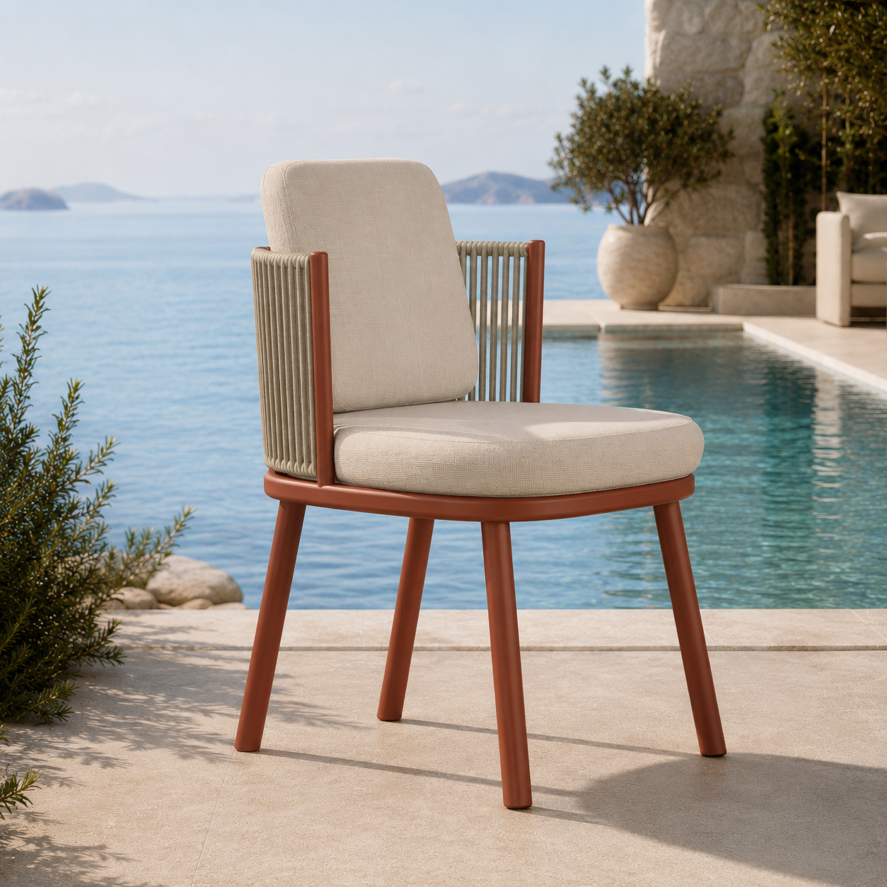 Capri Ensemble de salle à manger d'extérieur – Élégant, résistant aux intempéries pour terrasse