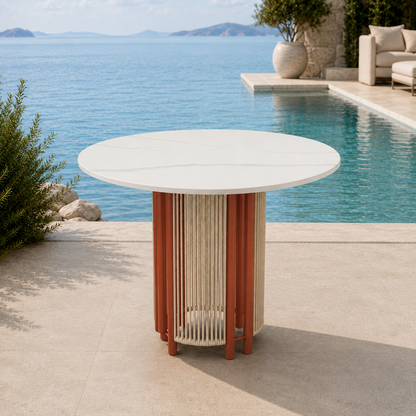 Capri Ensemble de salle à manger d'extérieur – Élégant, résistant aux intempéries pour terrasse