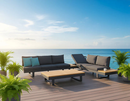 Osprey 3.0 Ensemble de canapés de patio extérieur – Confort élégant pour votre espace extérieur