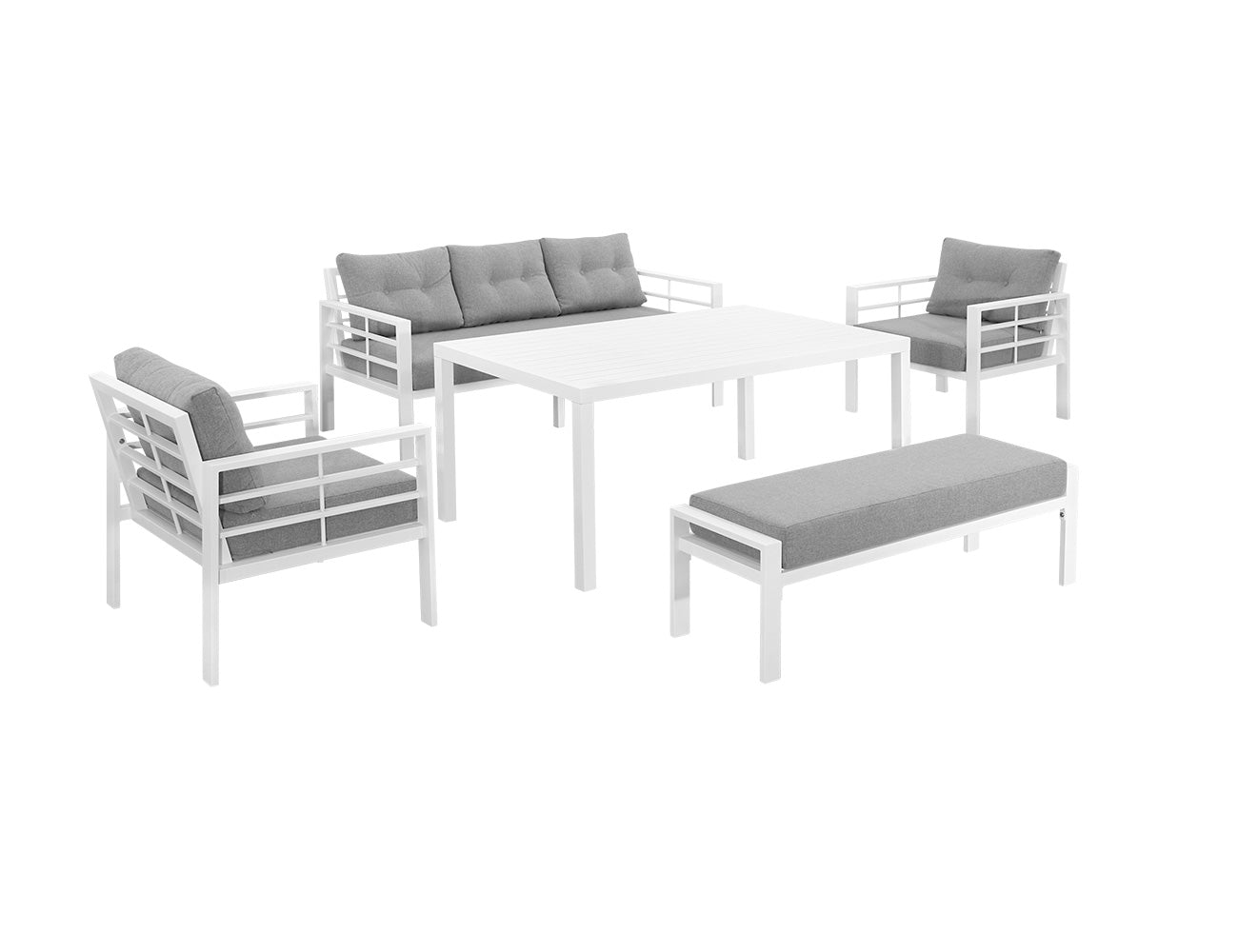 Egret Aluminium ensemble canapé 5 pièces
