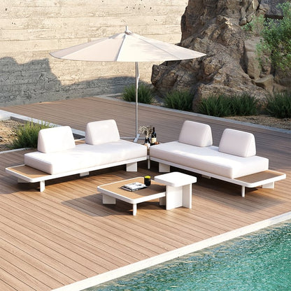 Ensemble lounge extérieur Laura 5 pièces – Sièges de patio élégants pour une détente ultime