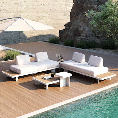Ensemble lounge extérieur Laura 5 pièces – Sièges de patio élégants pour une détente ultime
