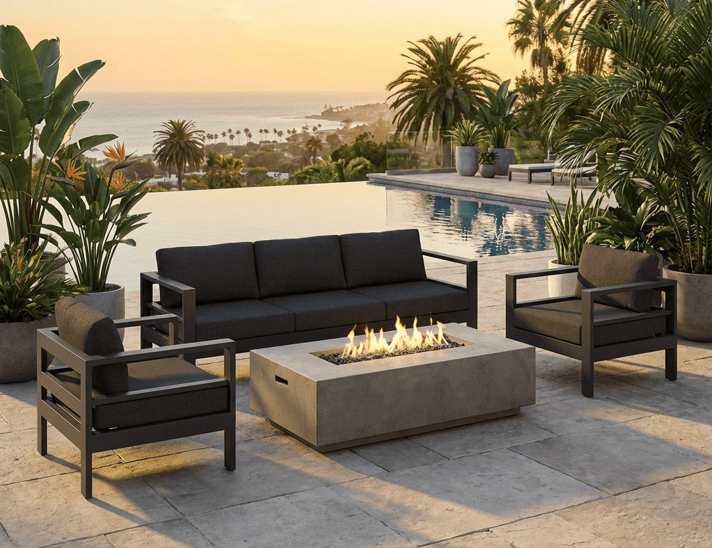 Sandpiper 2.0 Ensemble de canapés d'extérieur – Confort pour 5 places sur le patio