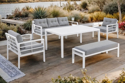 Egret Aluminium ensemble canapé 5 pièces